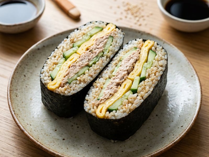 Sandwich de orez (Onigirazu) | Gustare rapidă