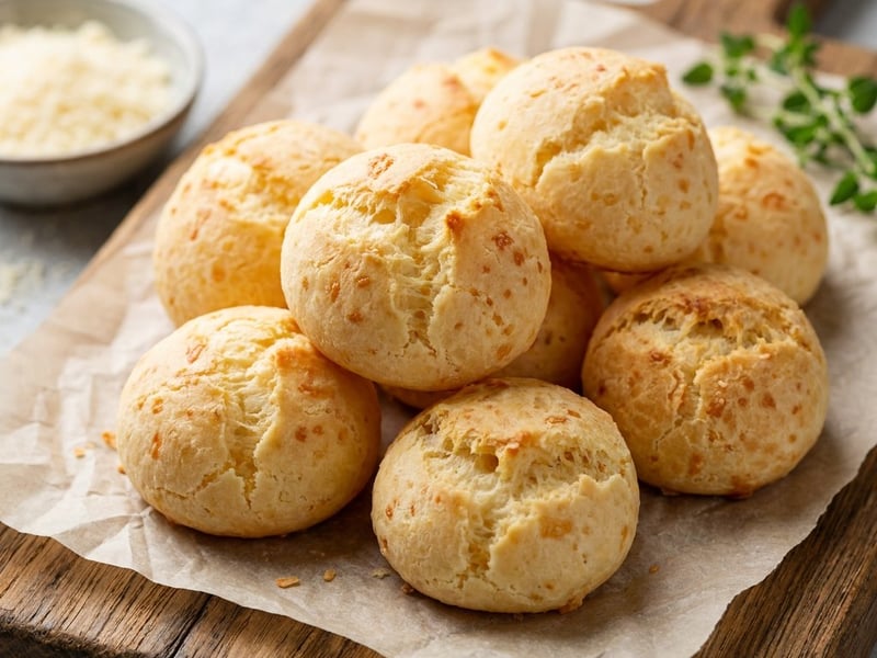 Bulgări de brânză brazilieni (Pão de Queijo) | Gustare caldă