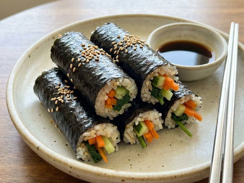 Korean mini rolls (Mayak Gimbap) | Quick snack