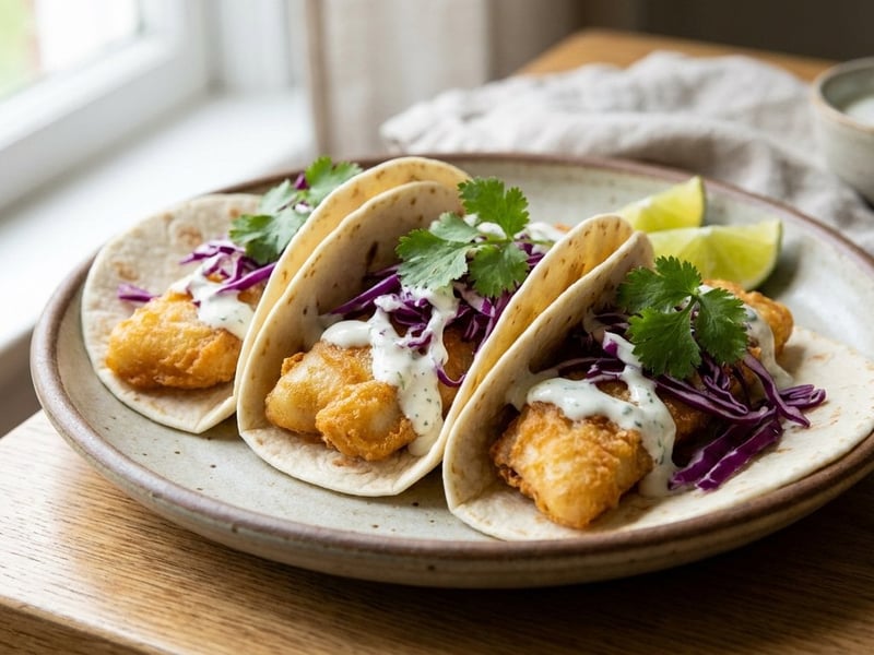 Tacos cu pește crocant | Street food de vară