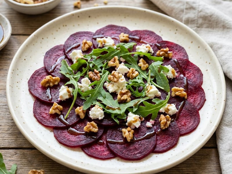 Beetroot Carpaccio with Goat Cheese | Summer Starter