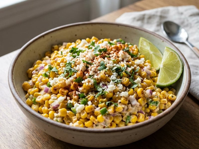 Roasted Corn Esquites Salad | Quick Street Food