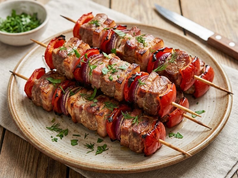 Frigărui haiducești de porc la grătar | Suculente și aromate