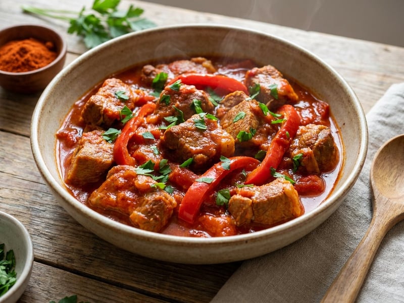 Tocăniță tradițională de porc | Fragedă și suculentă