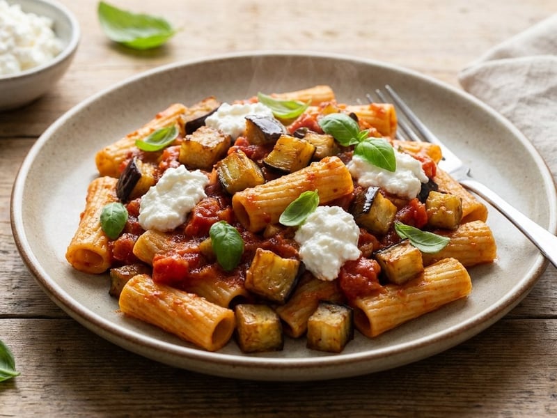 Paste alla Norma cu vinete | Rețetă Siciliană
