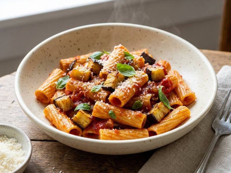 Pasta alla Norma with Browned Eggplant | Quick Dinner
