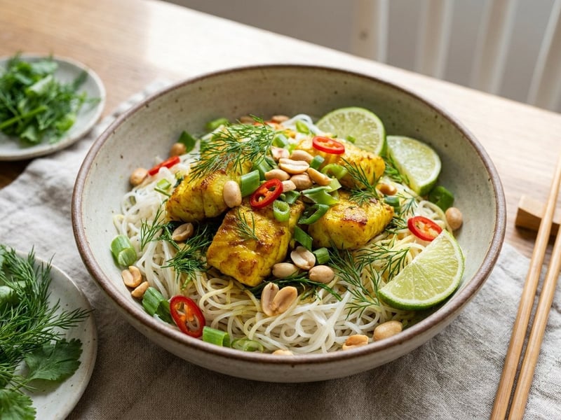 Chả Cá Lã Vọng | Pește vietnamez cu turmeric și mărar