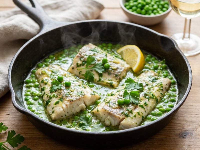 Hake in Spanish Green Sauce | Quick Basque Flavor