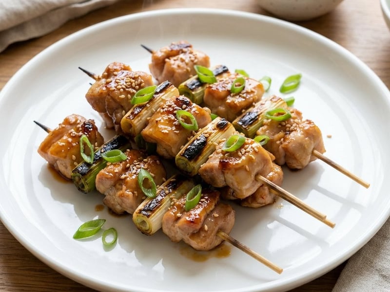 Frigărui Yakitori de pui | Street food japonez suculent