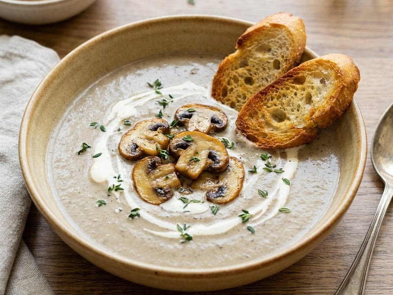 Velouté de ciuperci | Supă franțuzească fină și aromată