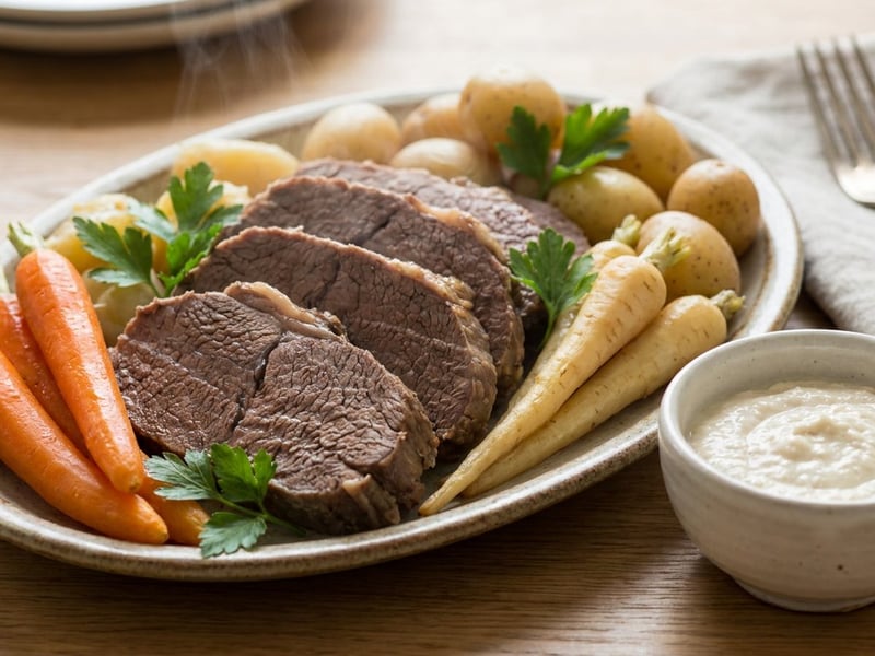 Rasol de vită cu legume și hrean | Fraged și aromat