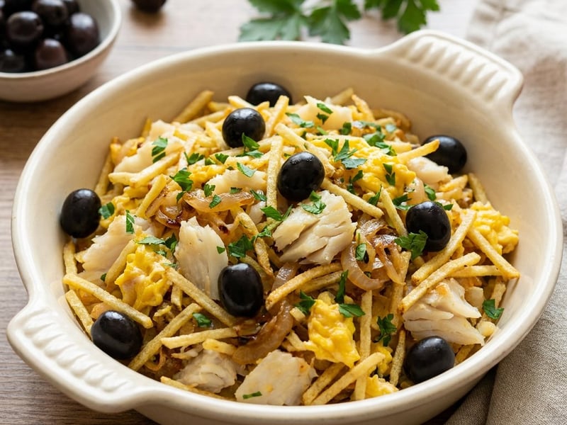 Bacalhau à Brás | Portuguese-Style Creamy Cod