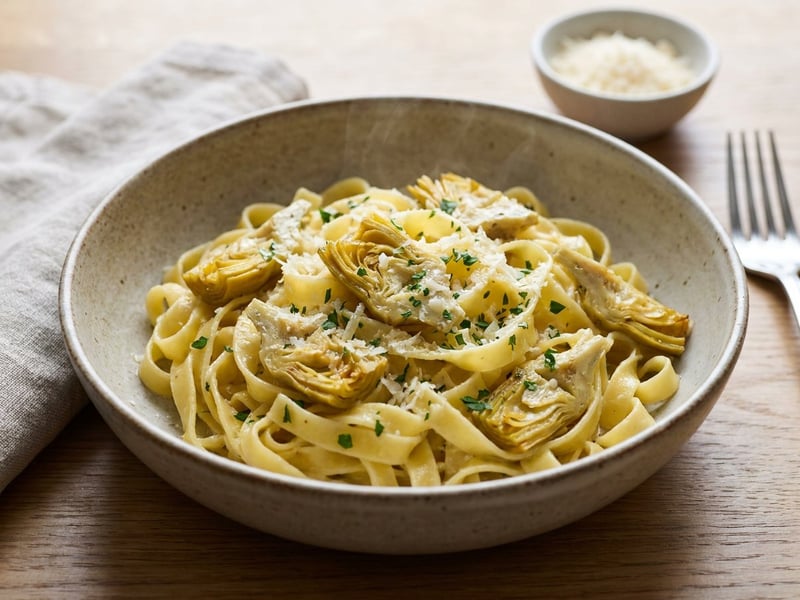 Tagliatelle with Artichokes and Lemon | Taste of Italy