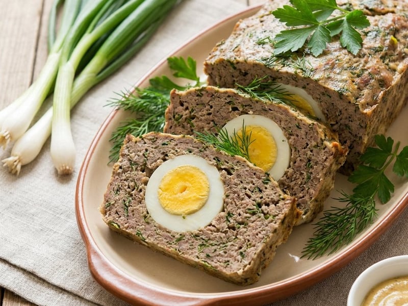Traditional Minced Meat Drob | Savory and Aromatic