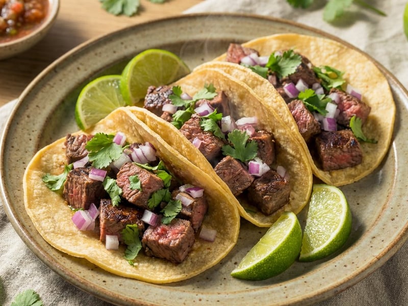 Beef Carne Asada Tacos | Authentic Mexican Street Food