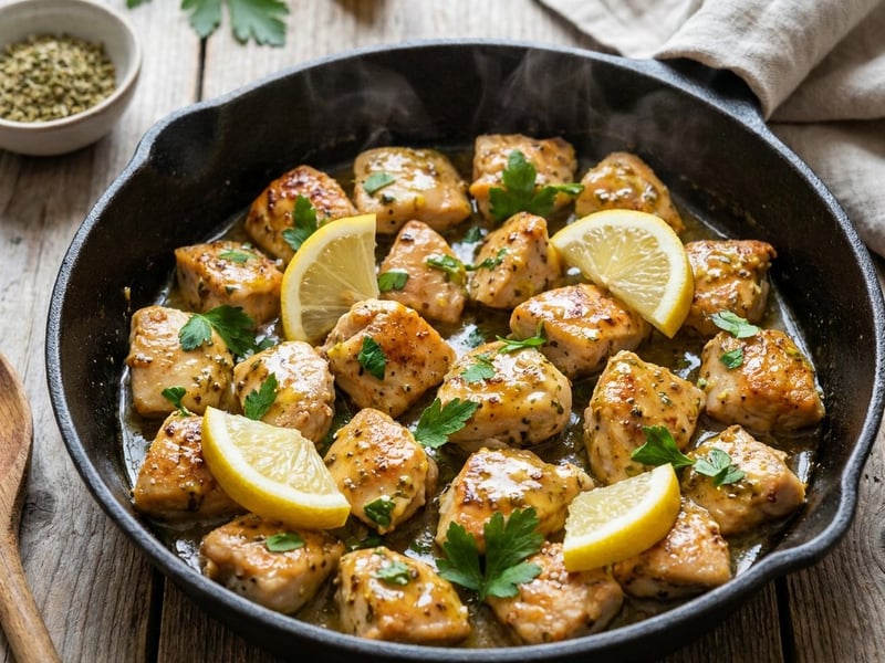 Chicken Tigania with Mustard and Oregano | Quick Greek Dinner