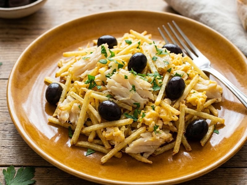 Bacalhau à Brás | Cod with Matchstick Potatoes and Creamy Eggs