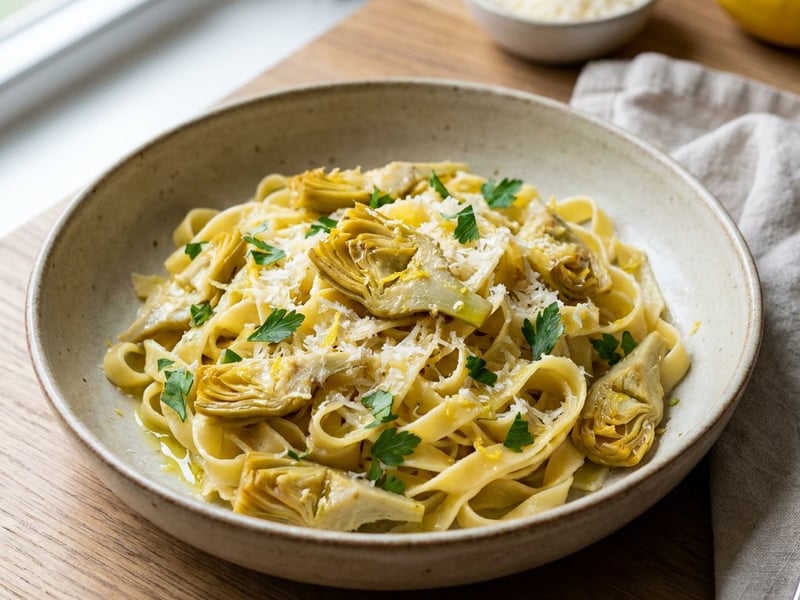 Artichoke and Pecorino Pasta | Quick Italian Classic