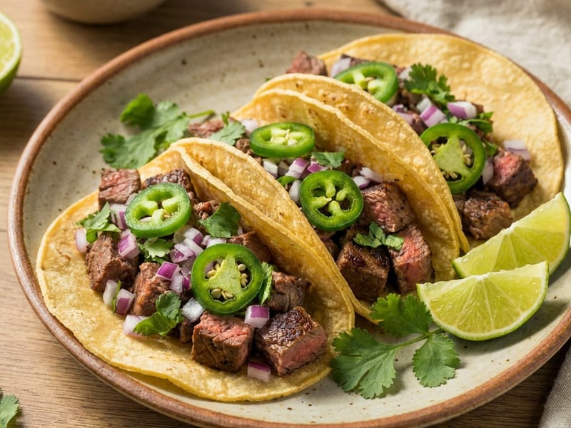Carne Asada Tacos with Marinated Beef | Mexican Street Food