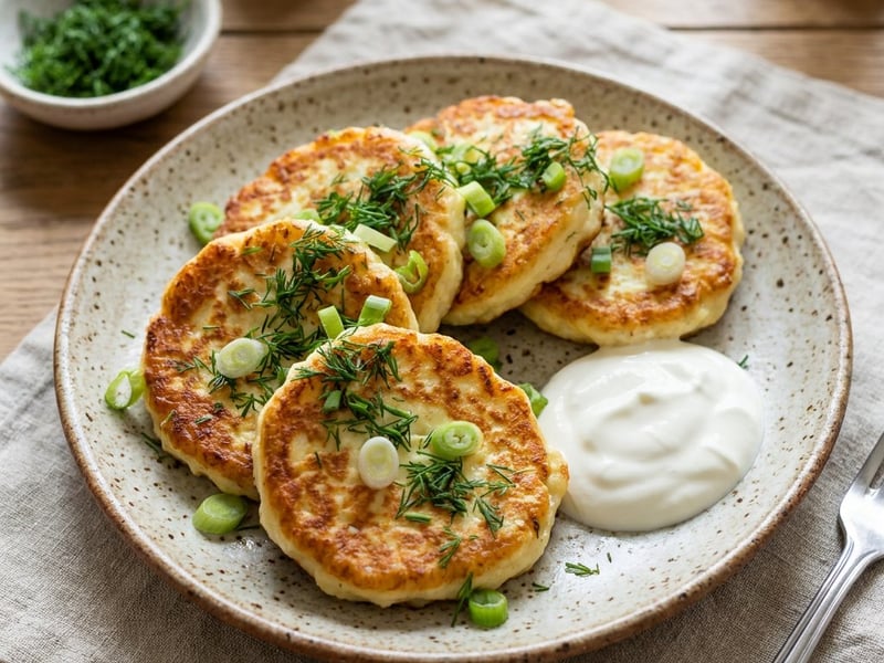 Tender cottage cheese and dill patties | Traditional