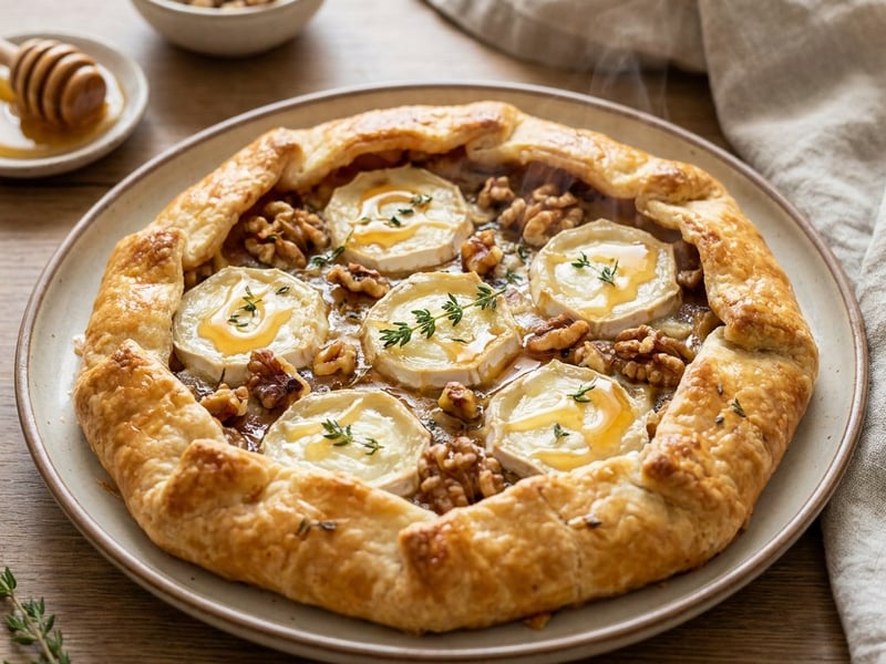 Galette cu brânză de capră și miere | Rețetă franțuzească