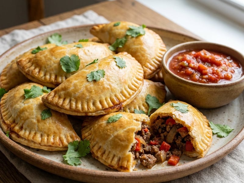 Empanadas mexicane cu vită | Street food la cuptor