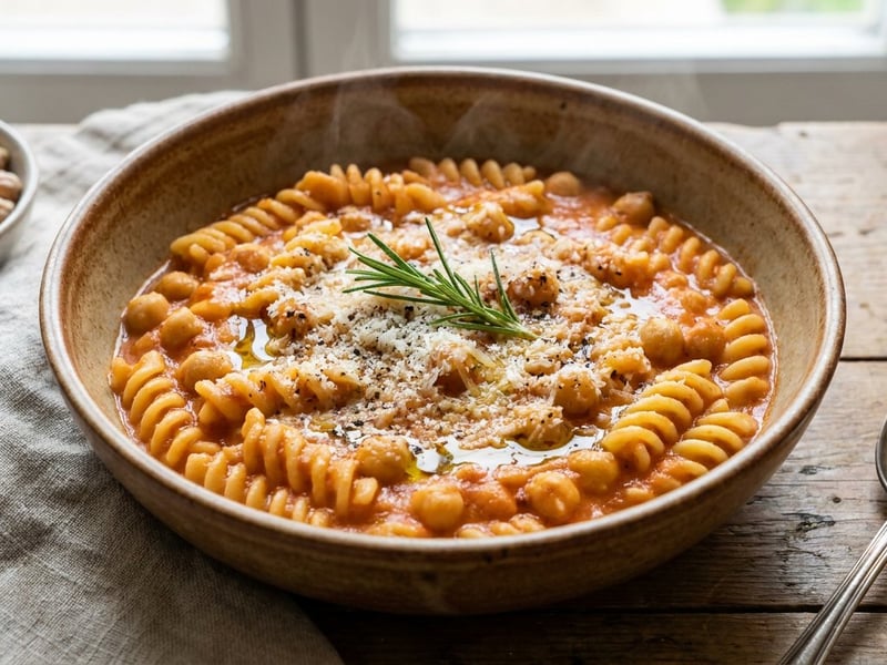 Pasta e Ceci | Clasic roman cu năut și rozmarin