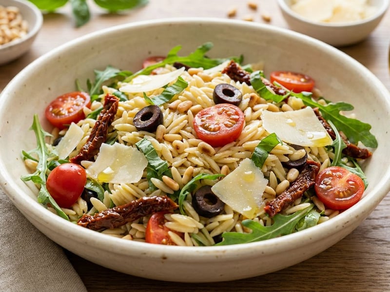 Salată toscană de orzo | Prânz italian aromat
