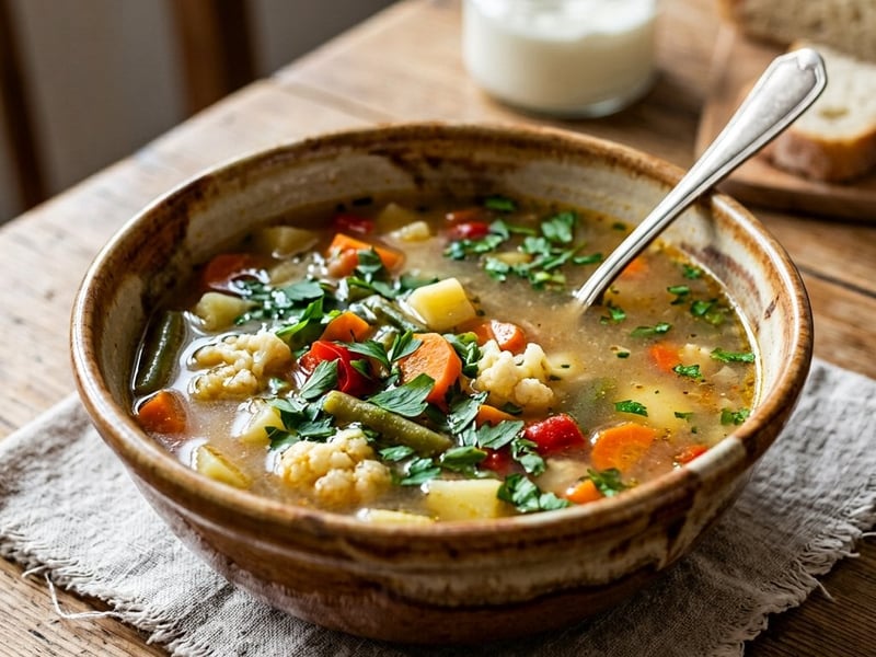Ciorbă mănăstirească de legume | Bogată și reconfortantă