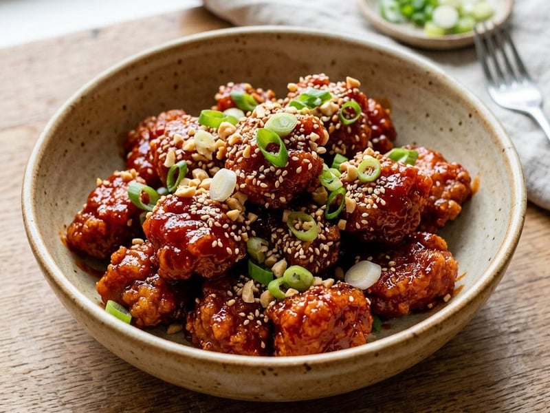 Dakgangjeong | Pui crocant coreean dulce-picant