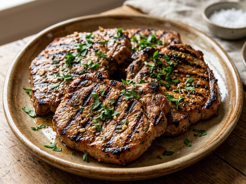 Pulpă de porc marinată la grătar | Fragedă și suculentă