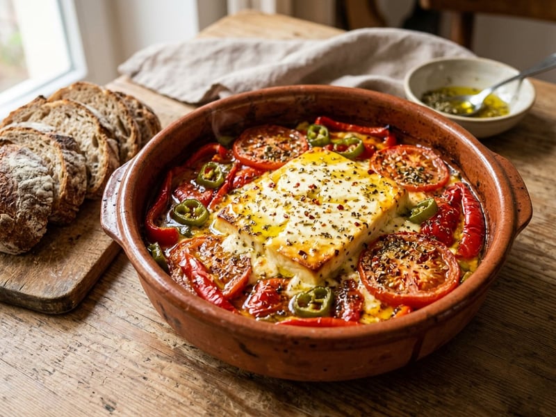 Bouyiourdi la cuptor | Aromă grecească cu feta