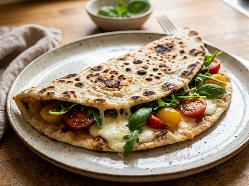 Piadina Romagnola with Mozzarella | Homemade Italian Flatbread