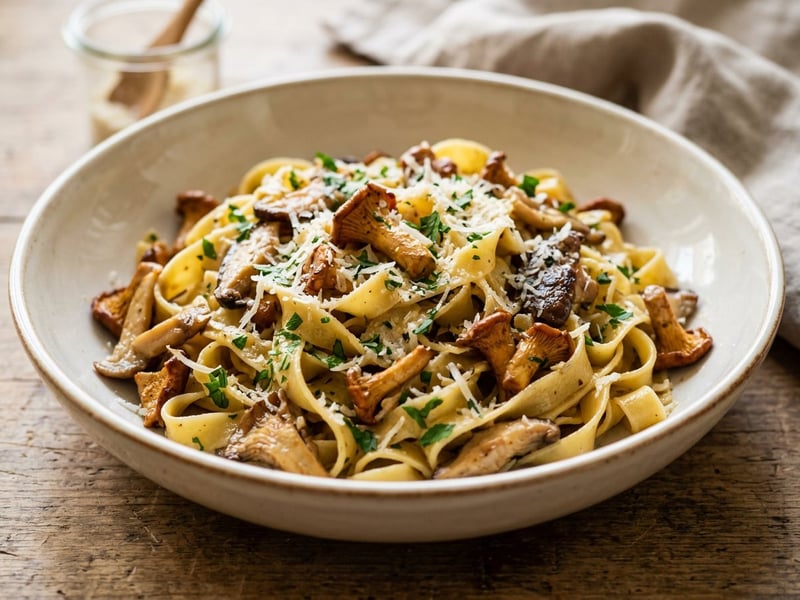Tagliatelle with Wild Mushrooms | Quick Italian Classic