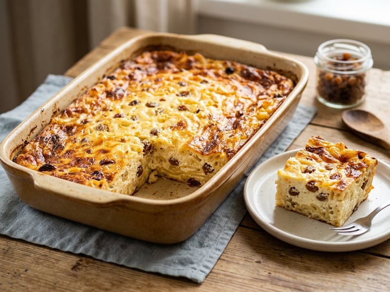 Baked sweet macaroni and cheese | Nostalgic breakfast