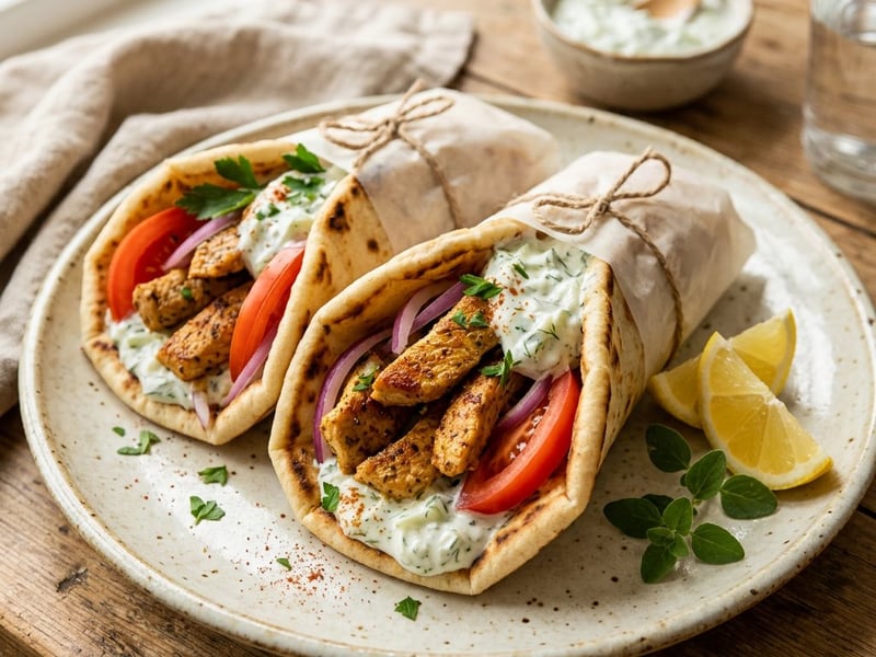 Gyros de curcan la tigaie | Cină grecească rapidă