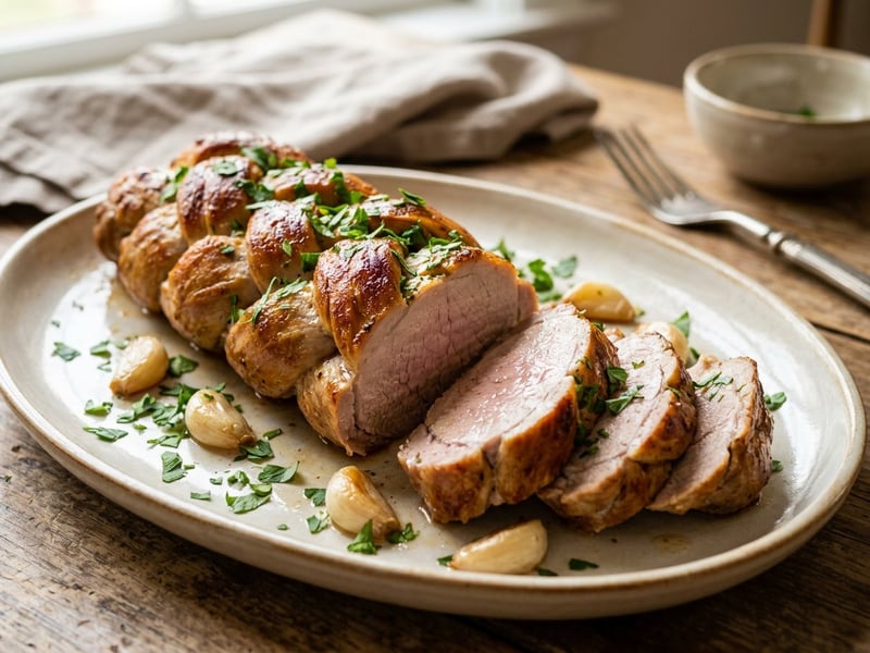 Braided Baked Pork Tenderloin | Tender and Flavorful