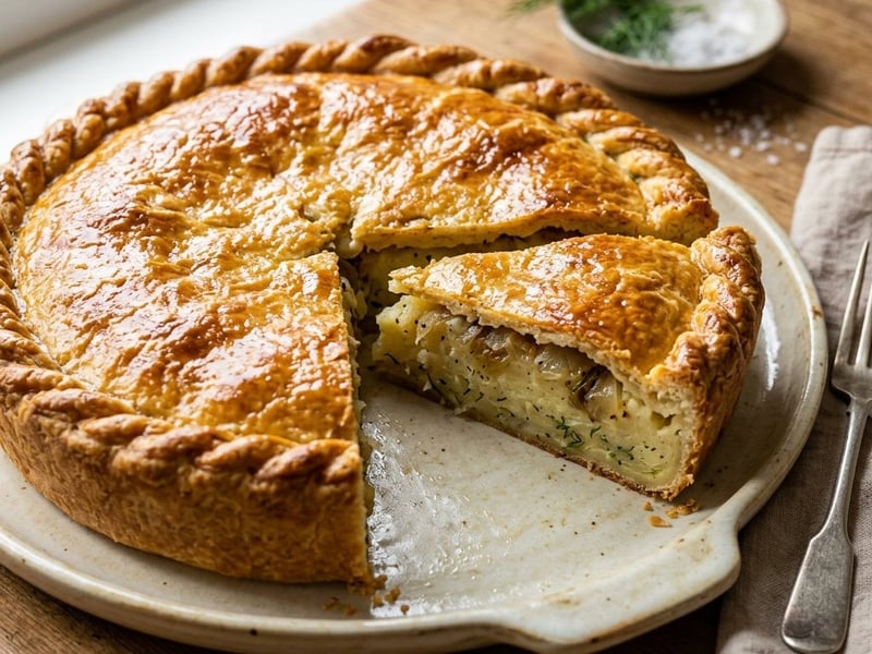Transylvanian potato pie | Tender and golden
