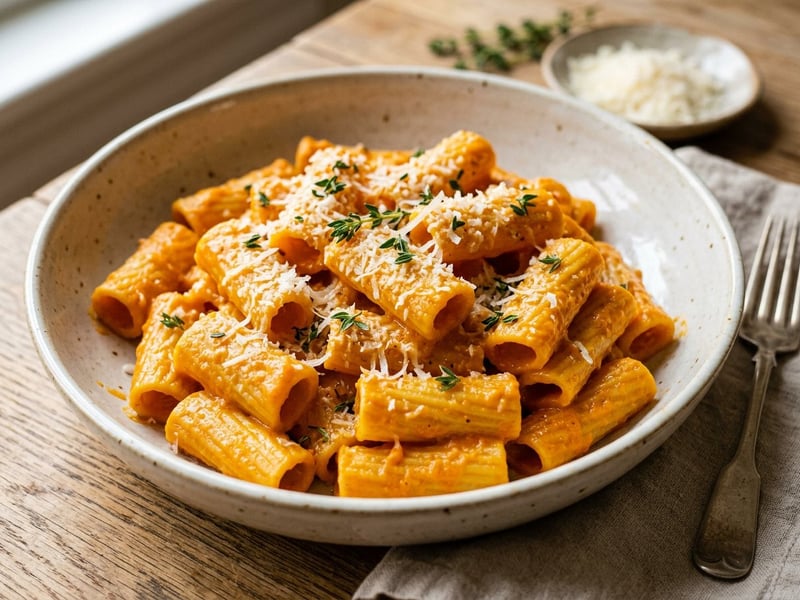 Rigatoni with Roasted Carrot Cream | The Taste of Italy