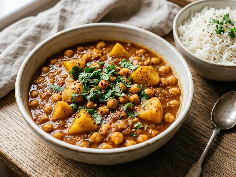 Aloo Chana | Aromatic Indian Chickpea and Potato Curry
