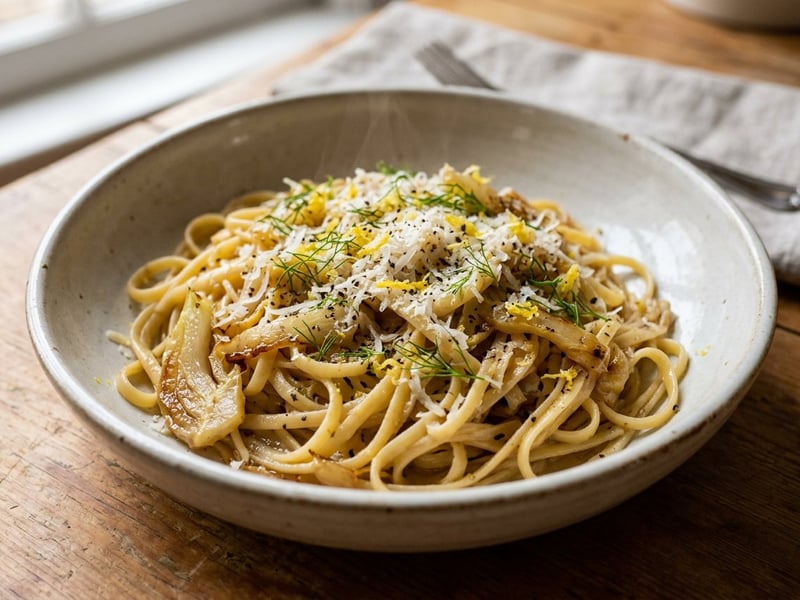 Linguine with Caramelized Fennel | Quick Italian Classic