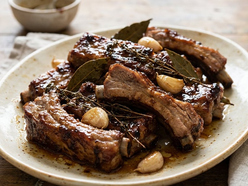 Oven-Baked Pork Ribs | Tender and Browned