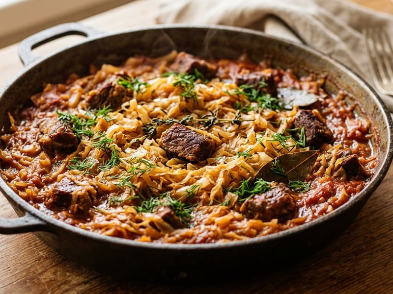 Braised Cabbage with Beef | Tender and Flavorful