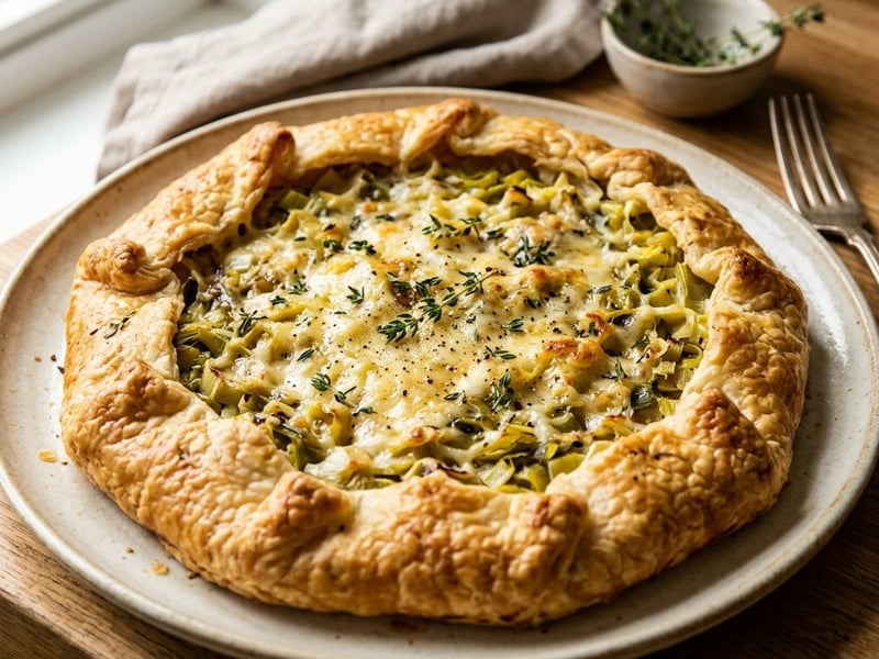 Rustic Gruyère and Leek Tart | French Flavour
