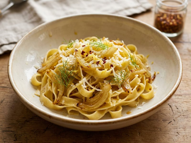 Pasta with Caramelized Fennel | Quick Italian Classic