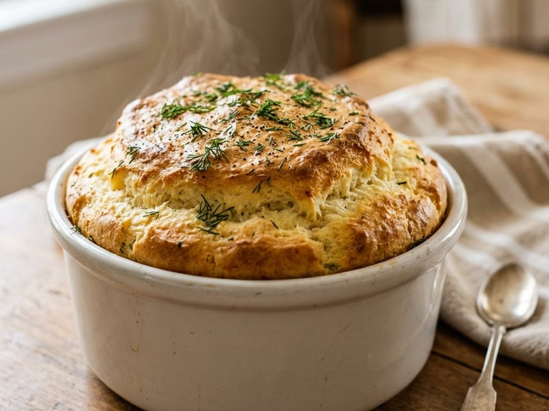 Cașcaval Soufflé | Fluffy Baked Brunch