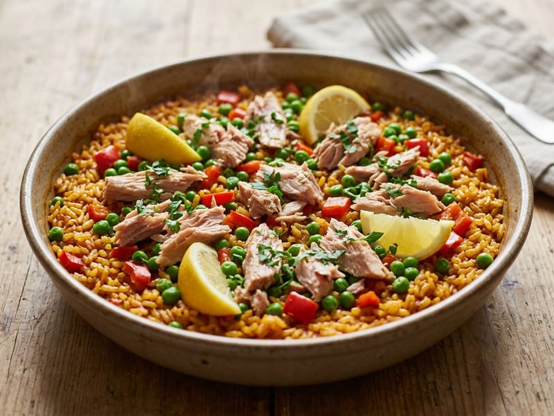 Arroz con atún | Juicy Spanish Rice with Tuna