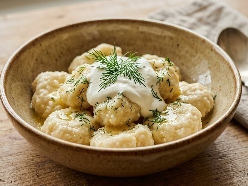 Traditional Cottage Cheese Dumplings | Romanian Brunch