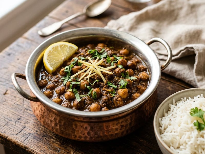 Amritsari Chole | Punjabi Chickpea Curry with Black Tea