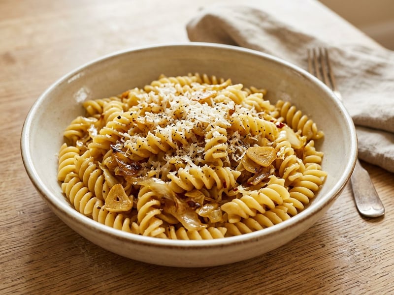 Pasta with Sautéed Cabbage and Garlic | Quick Italian Recipe